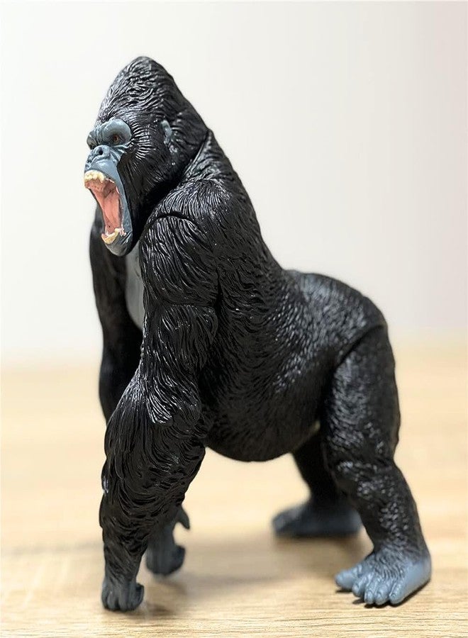 FUNFOB Gorilla King Kong Toys Action Figure Toy Height- 18cm PVC Plastic Material | Gorilla Black - Image 1